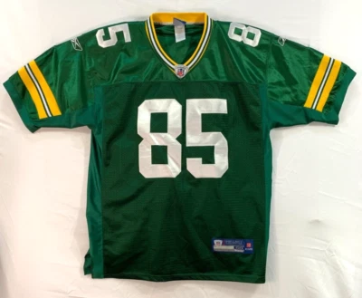 Camiseta deportiva cosida en el campo Green Bay Packers #85 Greg Jennings Reebok talla 50 Foto 1 de 4
