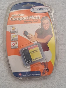 SimpleTech STI-CF/512 512 MB CompactFlash Card - Brand new - Factory sealed - Picture 1 of 2