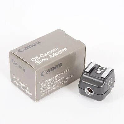 CANON OFF CAMERA SHOE ADAPTER For Use With CONNECTING CORD 300 - BOXED #AC370 - Image 1 of 2