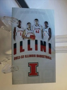 2011-12 Illinois Fighting Illini Basketball Pocket Schedule (Sch0396) - Picture 1 of 2
