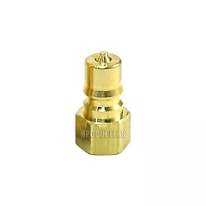 1/4" ISO-B Hydraulikschlauch Schnelltrennkupplungen Stecker Messing - (ISO 7241-1 B) - Bild 1 von 1
