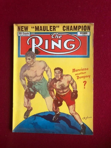 1952, Rocky Marciano, "The RING" Magazine (No Label) Scarce / Vintage Cover