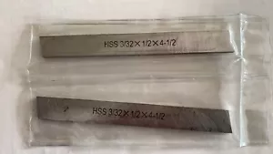 2 piezas 3/32 x 1/2 x 4-1/2" HOJAS DE CORTE HSS, BISELADAS - Imagen 1 de 1