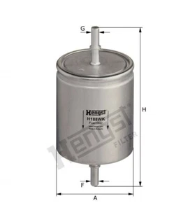 HENGST FILTER Kraftstofffilter Spritfilter Kraftstoffilter H188WK - Bild 1 von 1