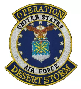 PARCHE DE TORMENTA DEL DESIERTO OPERACIÓN DE LA FUERZA AÉREA DE LOS ESTADOS UNIDOS - Empresa propiedad de veteranos. - Imagen 1 de 1