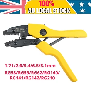 BNC TNC Coax Coaxial CCTV Cable Crimp Plier Crimper Crimping Tool RG58 RG59 RG62 - Picture 1 of 11