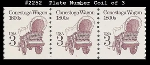 USA5 #2252 MNH PNC3 Pl #1 Conestoga Wagon - Picture 1 of 1