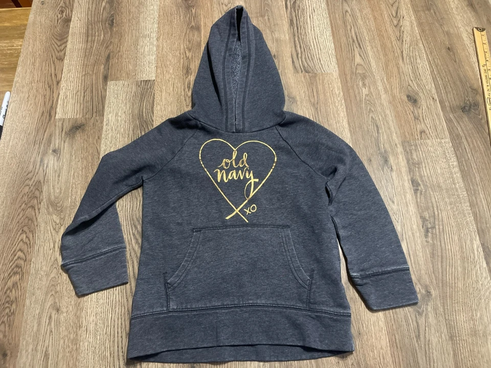 Suéter Azul Marino Antiguo, Niña Juvenil Talla Pequeña, Gris, Pullover, Sudadera con Capucha Manga Larga Foto 1 de 4