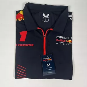 Red Bull Racing F1 Men's 2023 Max Verstappen Team Polo Shirt - Midnight Navy 2XL - Picture 1 of 15