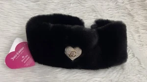 Sciarpa fascia Juicy Couture JC nuova con etichette pelliccia sintetica morbida calda sci inverno neve nuova - Foto 1 di 5