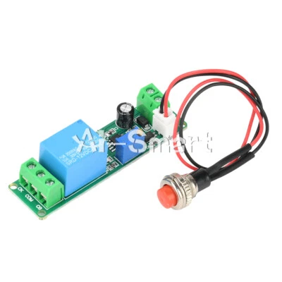 DC 5V-12V Adjustable Delay Controller Trigger Timer on off Delay Switch + Button - Image 1 of 4
