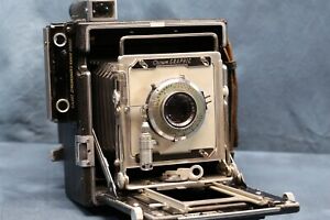 Graflex Crown Graphic 4X5 w/ Kodak Ektar 127mm f/4.7 Tested WORKING 1962-63 +++