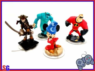 DISNEY INFINITY LOTTO DI 4 PERSONAGGI COME DA FOTO USATO SICURO - Immagine 1 di 2
