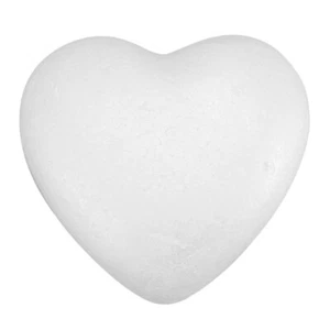 Christmas Heart Ornament Foam Heart Crafts Polystyrene Shapes Foam Craft Shape - Picture 1 of 12