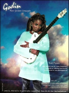 Guitarra Kat Dyson (Prince and The New Power Generation) 1997 Godin LGXT impresión de anuncio - Imagen 1 de 3