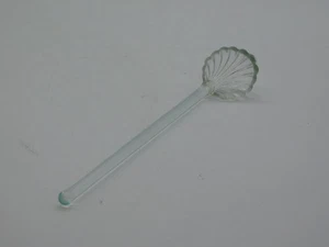 Princess House Crystal Heritage Clam Shell Glass Condiment Relish Spoon - Picture 1 of 8