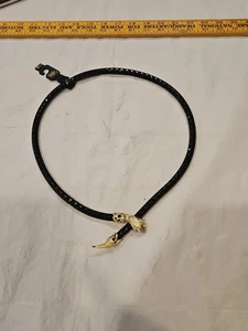 VINTAGE Whiting & Davis ~ compagni di rete neri ~ cintura serpente/serpente - collana ~ nuovo con etichette - Foto 1 di 23