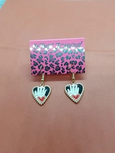 Betsey Johnson My Heart Is In Your Hands Ohrhänger - Bild 1 von 5