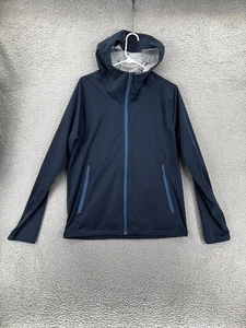 The North Face Windbreaker Jacket Women Medium Blue Full Zip Hood Dryvent Rain - Picture 1 of 16