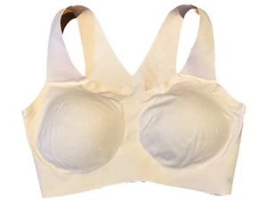Honeylove V Neck Bra Sz 2X Liftwear Wireless Support Tan Padded - Bild 1 von 4