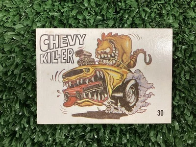 1969 Donruss Odd Rods #30 Chevy Killer Sticker Card Free Shipping! - Image 1 of 2