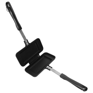  Sandwichmaker zum Frühstück: Doppelpresse Bratpfanne mit Verschlussschnalle - - Bild 1 von 12