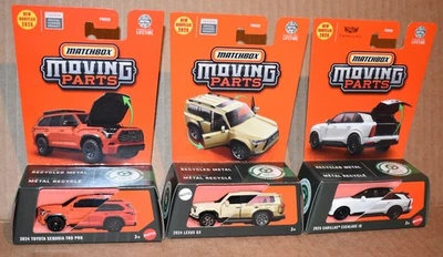 Matchbox LEXUS GX, TOYOTA SEQUOIA & 2025 CADILLAC ESCALADE IQ MOVING PART NEW - Image 1 of 4