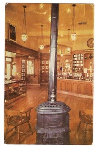 WOOD BURNING STOVE Upjohn Drugstore DISNEYLAND Anaheim California Postcard CA - Picture 1 of 2