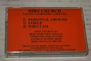 Dirt Church Rare NJ Thrash 3-Song Sampler Cassette 1996 + 2 Dc Business Cards - Picture 1 of 7