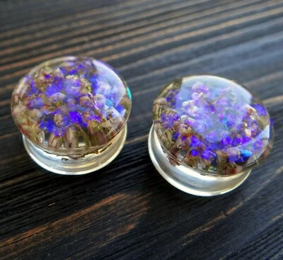 Heather Sparkle беруши седло уха датчики двойной расширитель туннель уха растяжка - Изображение 1 из 4