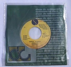 MADONNA Express Yourself 1987 GUATEMALA ORG 7" + Rare SLEEVE MINTY! Look Of Love - Picture 1 of 2