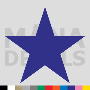 Star Vinyl Die Cut Decal Sticker - 5 Point Shape - Picture 1 of 16