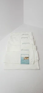 Lot of 6 Home Classics Microfiber Napkins Spill Proof  White 19" X 19" F5 - Picture 1 of 1