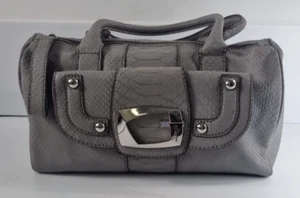 Guess Handbag New Ladies Grey Bag With Silver "G" And Zip - Picture 1 of 10