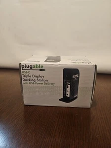 Plugable USB-C Triple Display Docking Station w/ Charging Support Power Delivery - Picture 1 of 6