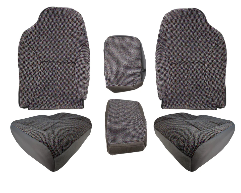 1998 99 2000 01 02 For Dodge Ram SINGLE CAB Cloth Seat Cover Dark Agate Gray - Image 1 of 1