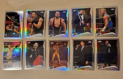 2014 Topps Chrome WWE  Refractor x10 Card Lot 7 SUPERSTARS!! - Image 1 of 2