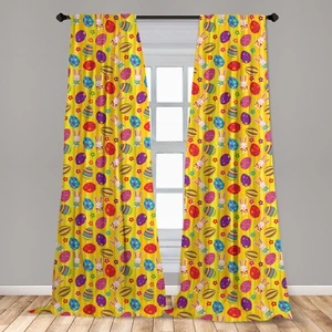Easter Microfiber Curtains 2 Panel Set for Living Room Bedroom in 3 Sizes - Picture 1 of 2