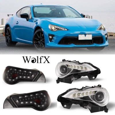 Faros LED cromados + luces traseras LED de humo para 2013 2014 2015 2016 Scion FR-S Foto 1 de 4