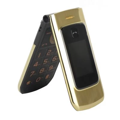 Téléphone Portable à Clapet Téléphone à Gros Boutons 2G Pour Personnes âgées - Photo 1/4