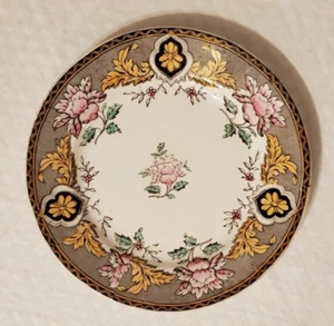 K&G Luneville France 8.25 inch Plate Floral Bold Design Transferware EUC - Picture 1 of 12