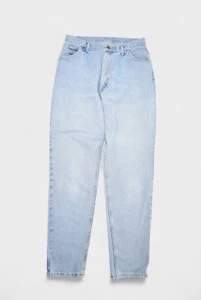 Vintage Wrangler Jeans Womens 14 30x32 Light Wash Denim High Waist Mom Tapered - Picture 1 of 7