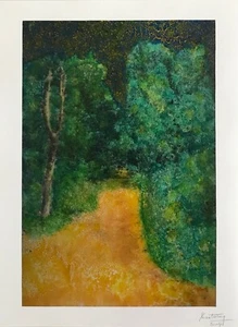 Jean Claude CHASTAING - Pittura A Olio Su Foto - Il Piccolo Sentiero - Picture 1 of 1