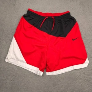 Nike DNA Woven Above The Knee Mens Basketball L Red Black White Logo Mesh Lined - Picture 1 of 11