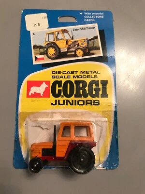 RARE VINTAGE CORGI JUNIORS ZETOR 5511 TRACTOR IN BLISTER PACK 1970 GB - Image 1 of 4