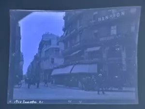 1910 NEGATIVE Paris France Street Scene HANRION TAILOR Signs Buildings #44 - Picture 1 of 3