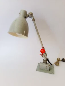 ♥ LAMPADA INDUSTRIALE A BRACCIO DERUNGS INDUSTRIAL DESIGN VINTAGE kaiser anni 60 - Foto 1 di 13