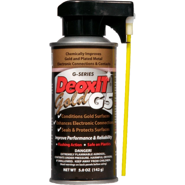 Hosa G5S-6 CAIG DeoxIT GOLD Contact Enhancer 5 Spray - 5 oz