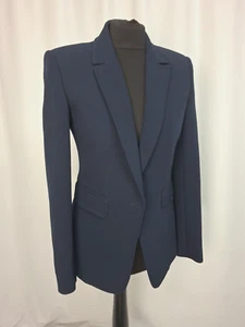 Reiss Navy Blue Blazer Jacket Work Smart Casual Missing Button Size Small L2454 - Picture 1 of 9
