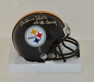 DONNIE SHELL signiert Pittsburgh Steelers Mini Helm Auto 4X SB Champ (silber) - Bild 1 von 1